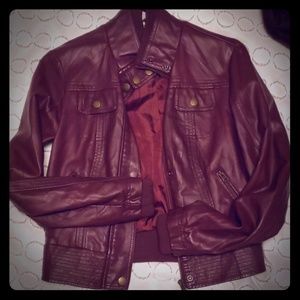 Dark Red Leather jacket